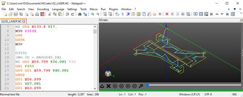cnc editor|Notepad++ gcode plugin .